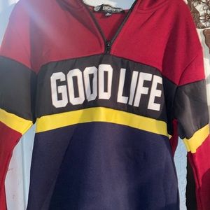 Kids hoodie good life